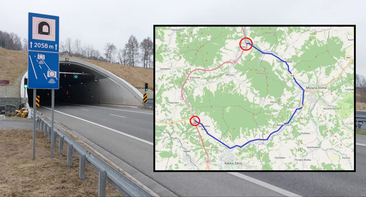Drogi, Tunel Luboniem Małym zostanie zamknięty ćwiczenia służb ratowniczych zakopiance - zdjęcie, fotografia