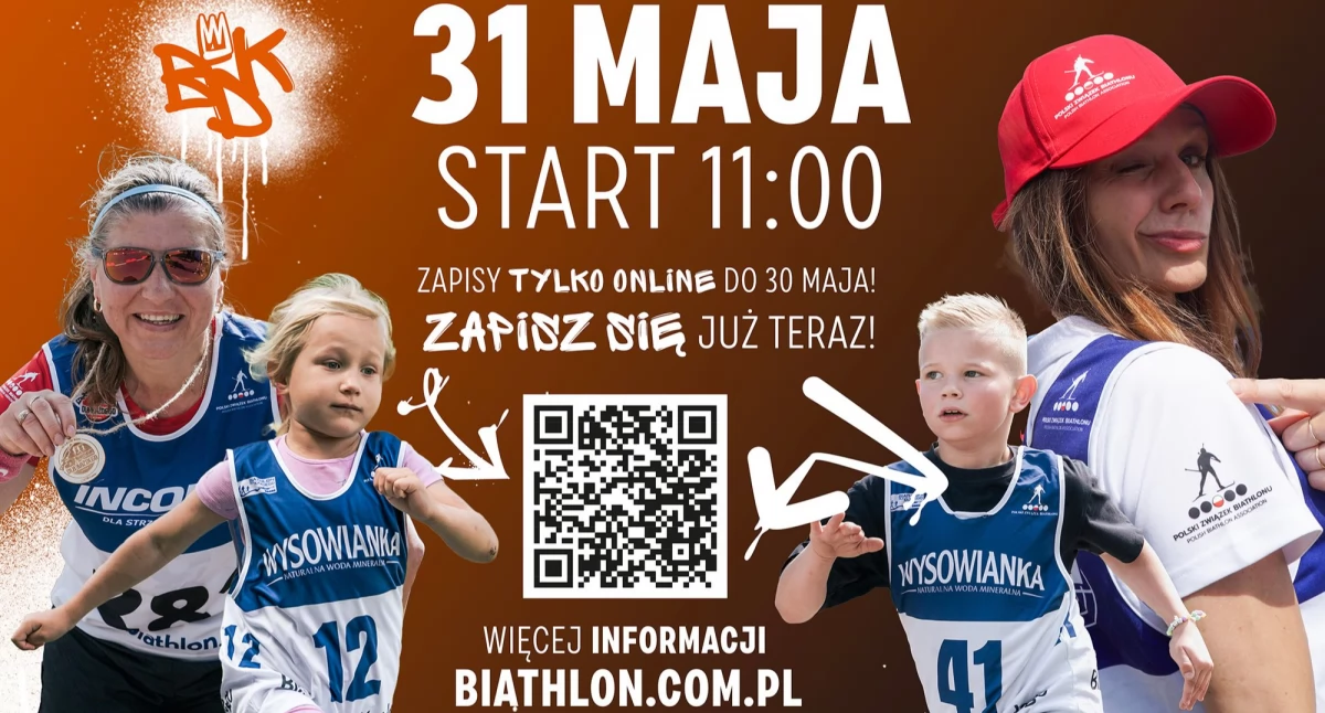 Biegi, Biathlon Każdego wraca Podhale Zakopane Klikuszowa gospodarzem sportowej zabawy całych rodzin - zdjęcie, fotografia