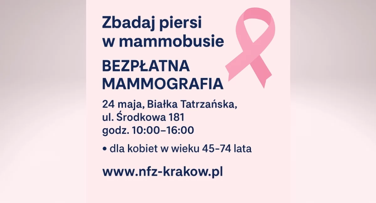 Zdrowie, Bezpłatna mammografia Białce Tatrzańskiej - zdjęcie, fotografia