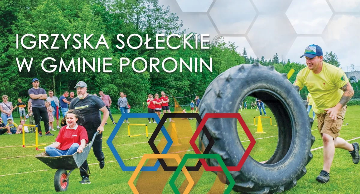 Festyny i pikniki, Igrzyska Sołeckie Nowem Bystrem sportowa rywalizacja góralska zabawa Gminie Poronin - zdjęcie, fotografia