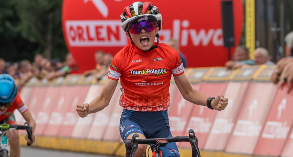 Rowery, Pologne Junior młodzi kolarze trasie wyścigu World - zdjęcie, fotografia