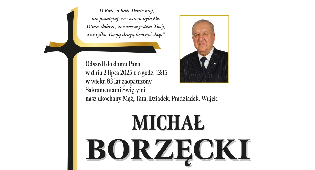 Odeszli, Zmarł Michał Borzęcki znany radny przedsiębiorca Nowego Targu - zdjęcie, fotografia