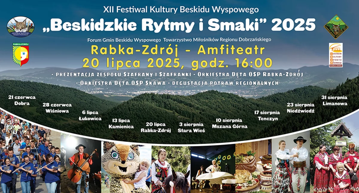 Festyny i pikniki, Rabka Zdrój zaprasza Festiwal Kultury Beskidu Wyspowego „Beskidzkie Rytmy Smaki” - zdjęcie, fotografia