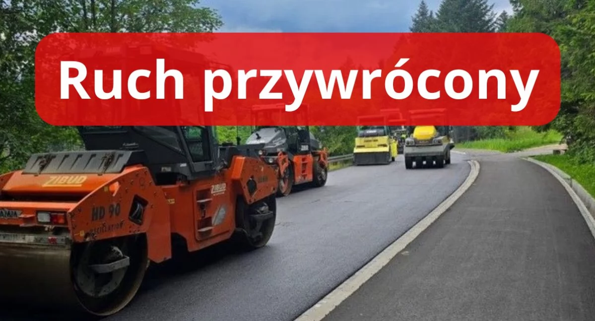 Drogi, Zakończono prace drogowe Sromowcach Wyżnych - zdjęcie, fotografia