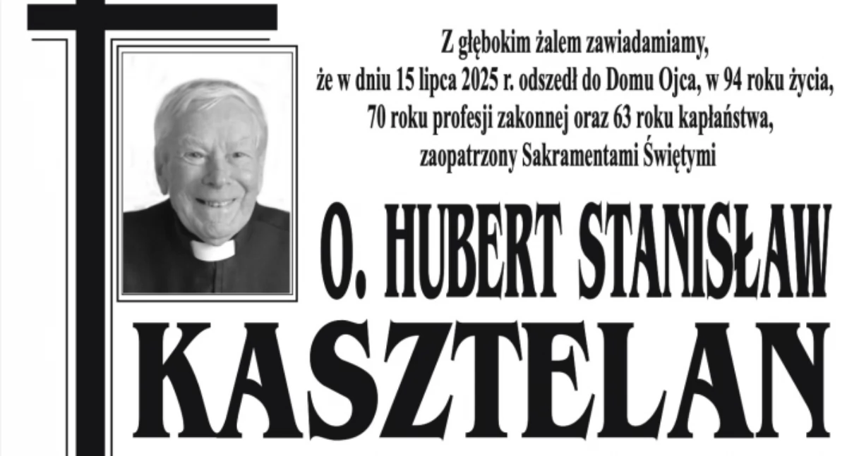 Odeszli, Zmarł ojciec Hubert Stanisław Kasztelan wieloletni proboszcz Czarnej Góry - zdjęcie, fotografia
