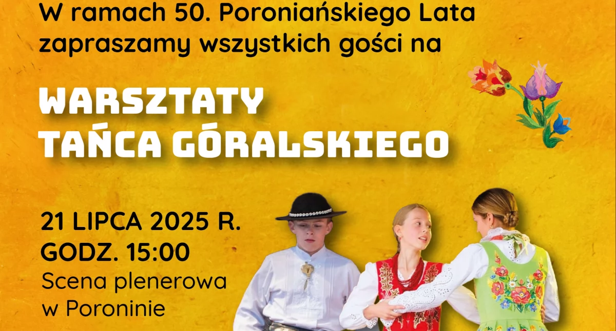 Warsztaty, Warsztaty konkurs tańca góralskiego podczas Poroniańskiego - zdjęcie, fotografia