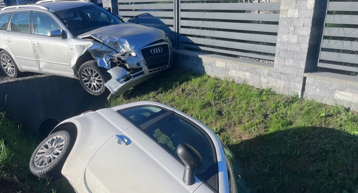 Wypadki, tragedii Czerwiennem podczas kolizji ucierpiał - zdjęcie, fotografia