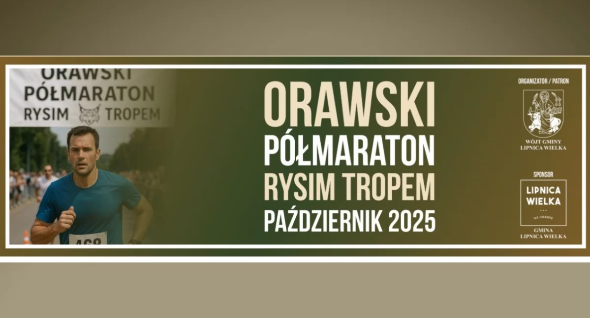 Biegi, Orawski Półmaraton Rysim Tropem października Lipnicy Wielkiej - zdjęcie, fotografia