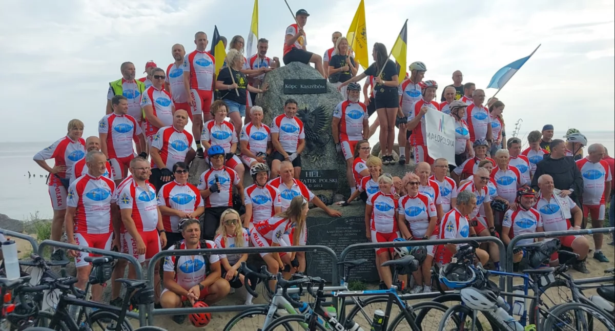 Rowery, Rowerzyści zdobyli Góralska Pielgrzymka Rowerowa dotarła - zdjęcie, fotografia