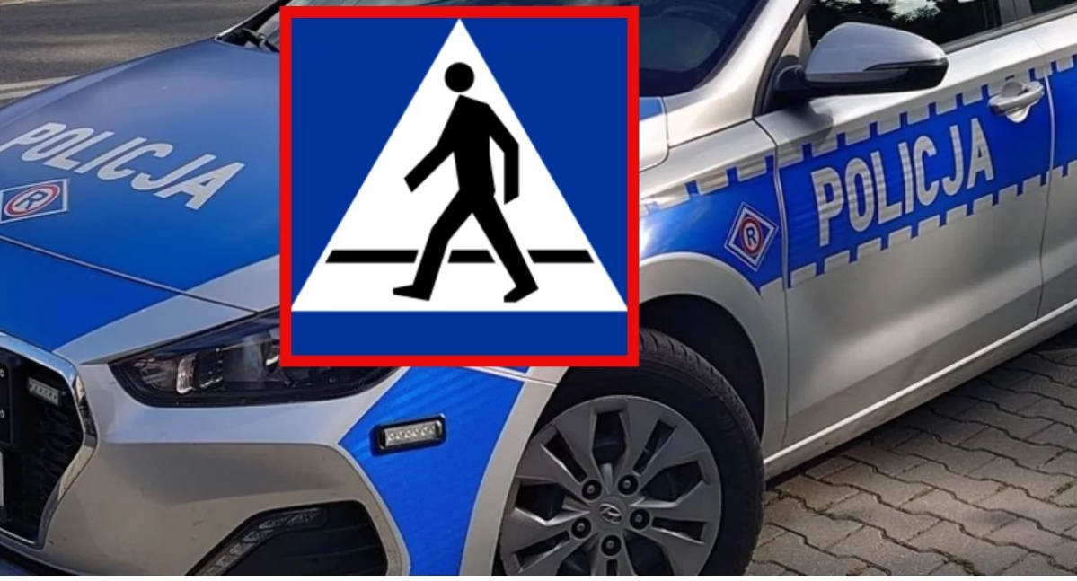 Wypadki, Potrącenie pieszego rondzie Pawła sprawczyni ukarana mandatem - zdjęcie, fotografia