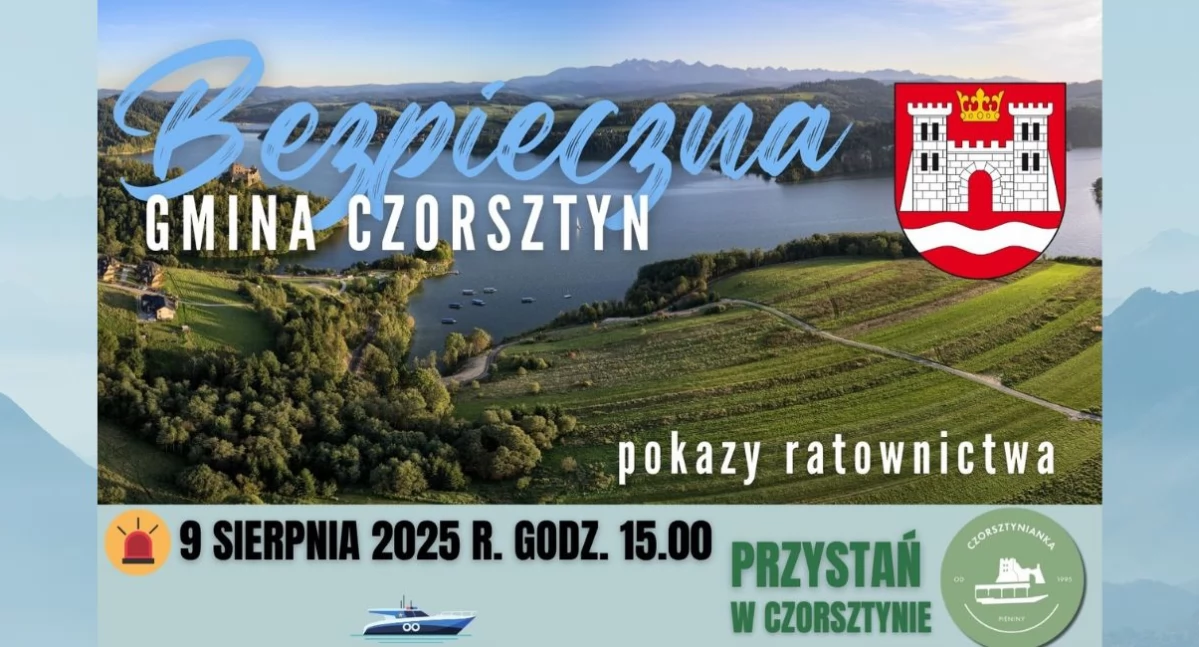 Festyny i pikniki, „Bezpieczna Gmina Czorsztyn pokazy ratownictwa” sierpnia Czorsztynie - zdjęcie, fotografia