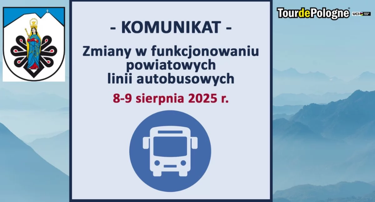 Drogi, Zmiany kursowaniu powiatowych linii autobusowych dniach 8–9 sierpnia związku wyścigiem Pologne - zdjęcie, fotografia