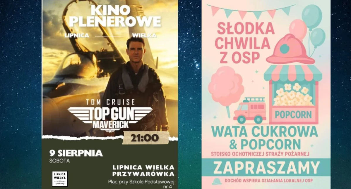 Kino, Letnie plenerowe Lipnicy Wielkiej Przywarówce sierpnia dochód wesprze lokalną - zdjęcie, fotografia