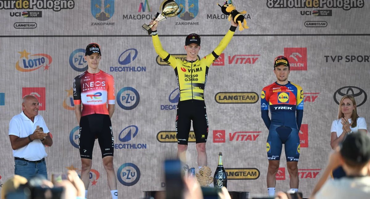 Rowery, Sukces Matthew Brennana Wielką Krokwią Zakopanem Pologne - zdjęcie, fotografia