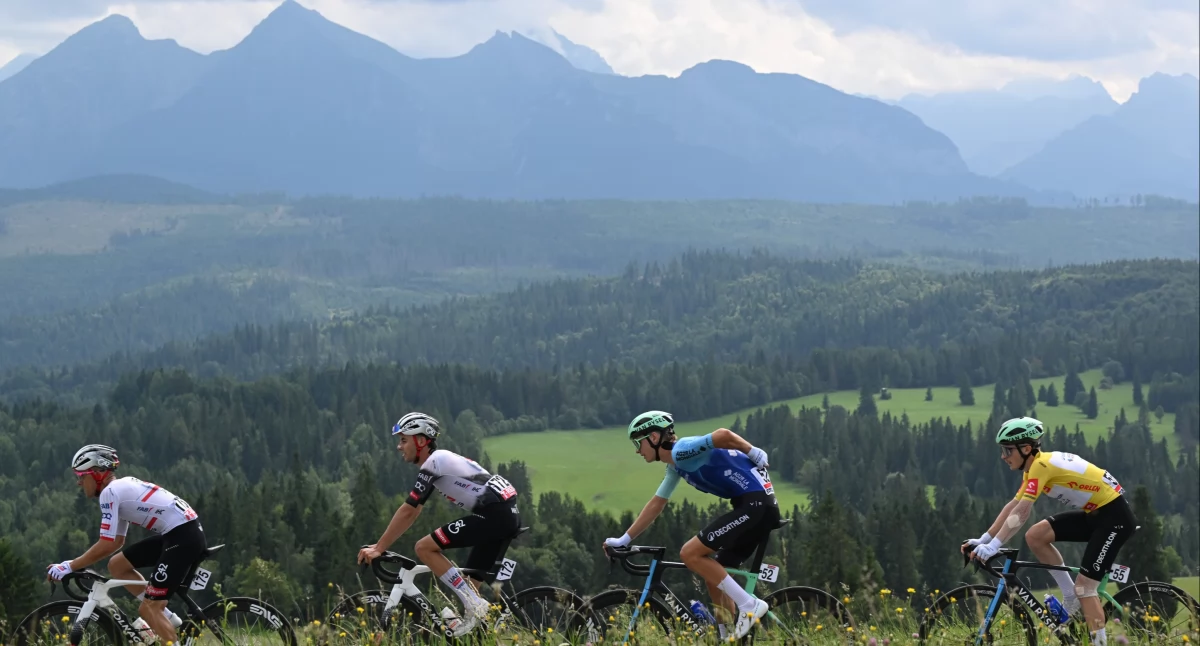 Rowery, Victor Langellotti pierwszym zwycięstwem WorldTour koszulką lidera Klasyfikacji Generalnej ORLEN - zdjęcie, fotografia