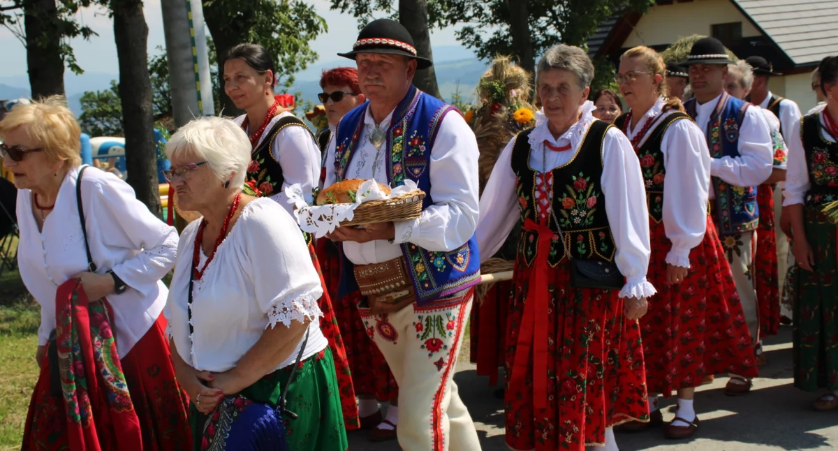 Festyny i pikniki, Dożynki Gminne Hubie podziękowania plony gminie Czorsztyn - zdjęcie, fotografia