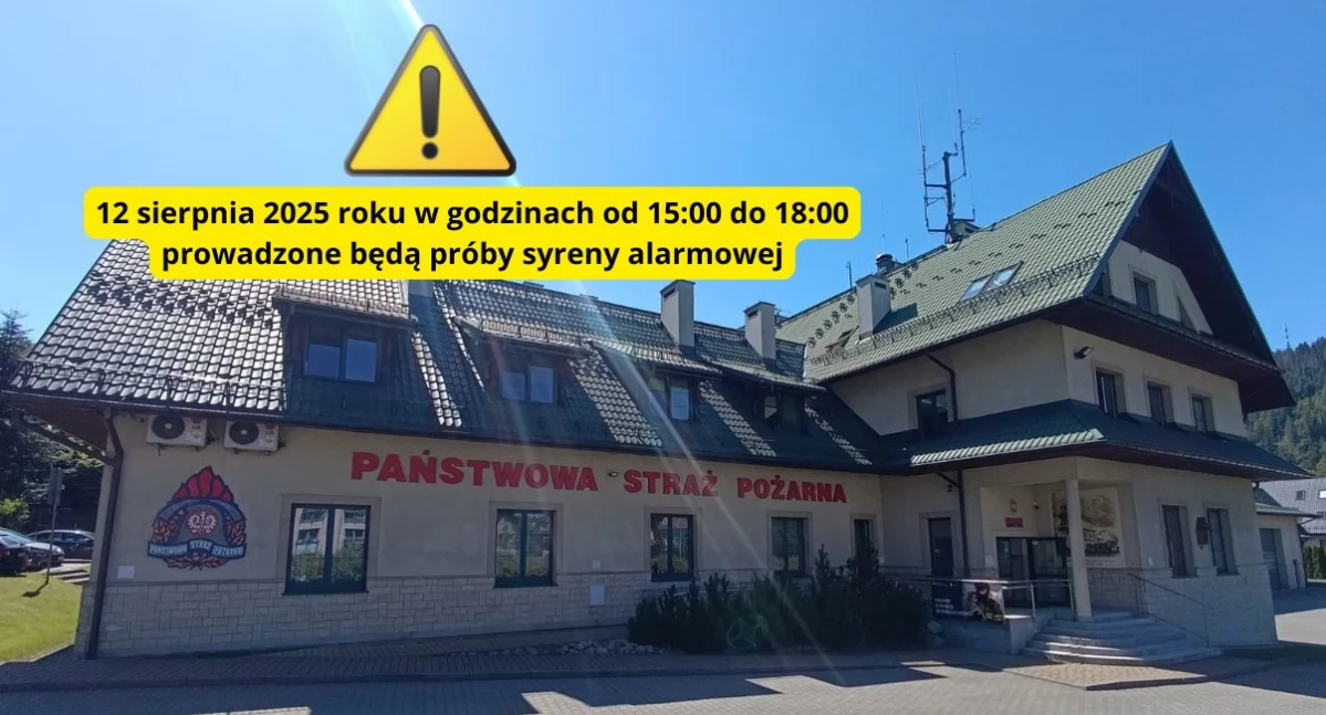 Informacje 112, syrena alarmowa dachu Zakopane zwiększy bezpieczeństwo mieszkańców - zdjęcie, fotografia