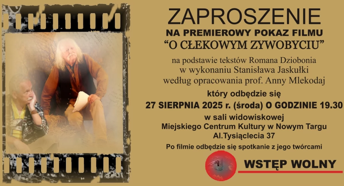 Kino, Premiera filmu cłekowym zywobyciu” Nowym Targu - zdjęcie, fotografia