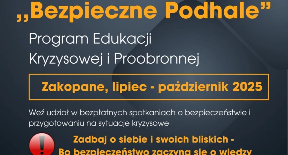 Prewencja i profilaktyka, „Bezpieczne Podhale” Zakopanem szkolenie pierwszej pomocy sobotę - zdjęcie, fotografia