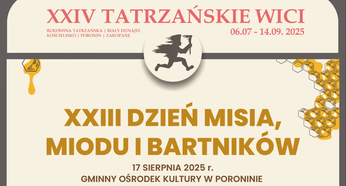 Festyny i pikniki, XXIII Dzień Misia Miodu Bartników Poroninie sierpnia - zdjęcie, fotografia