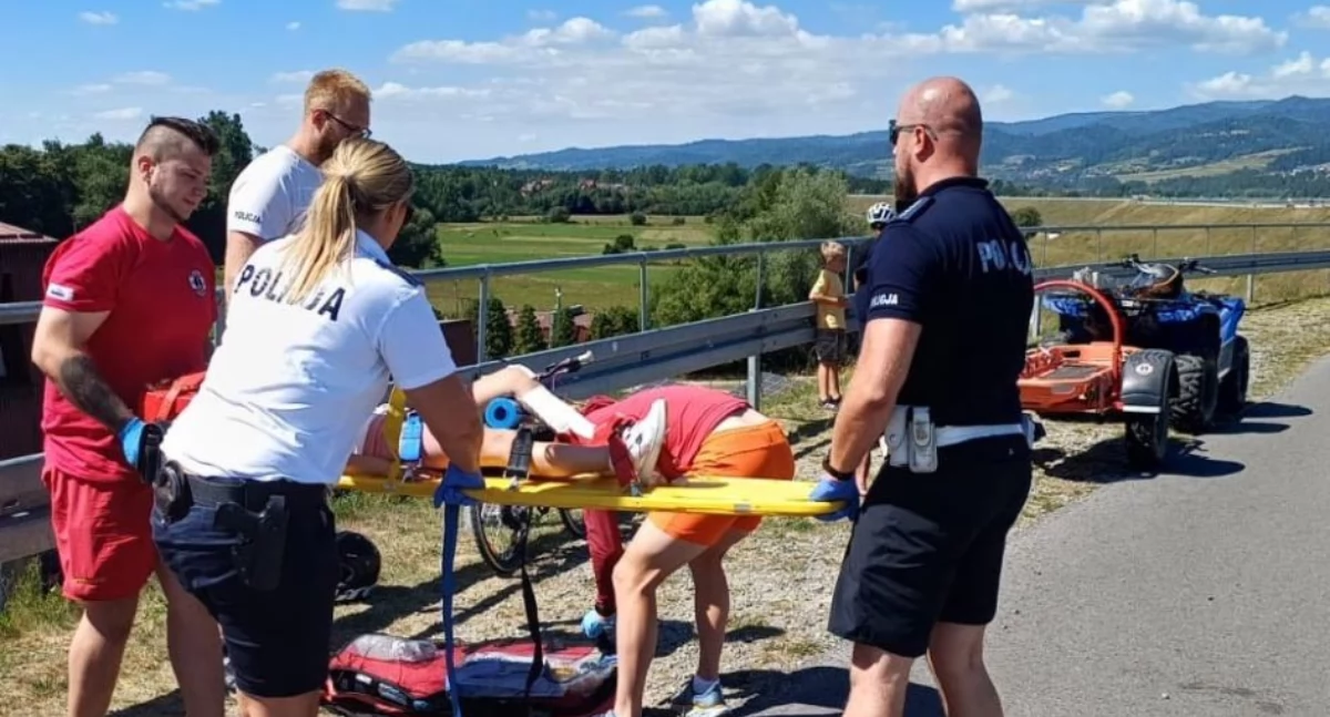 Wypadki, Szybka akcja służb Frydmanie dziewczynka poważną raną trafiła szpitala - zdjęcie, fotografia