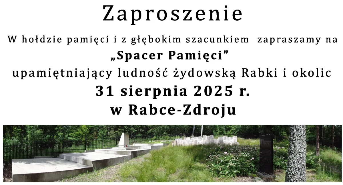 Historia i pamięć, Spacer Pamięci Rabce Zdroju rocznicę likwidacji społeczności żydowskiej - zdjęcie, fotografia