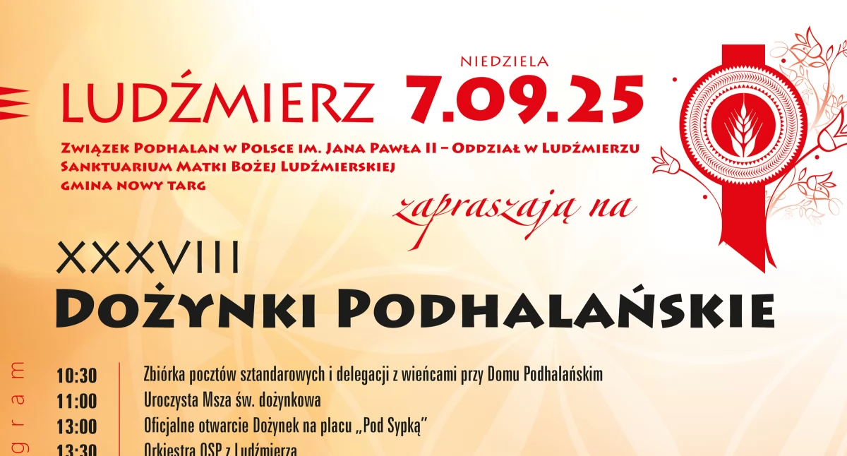 Sprawy lokalne, XXXVIII Dożynki Podhalańskie Ludźmierzu - zdjęcie, fotografia