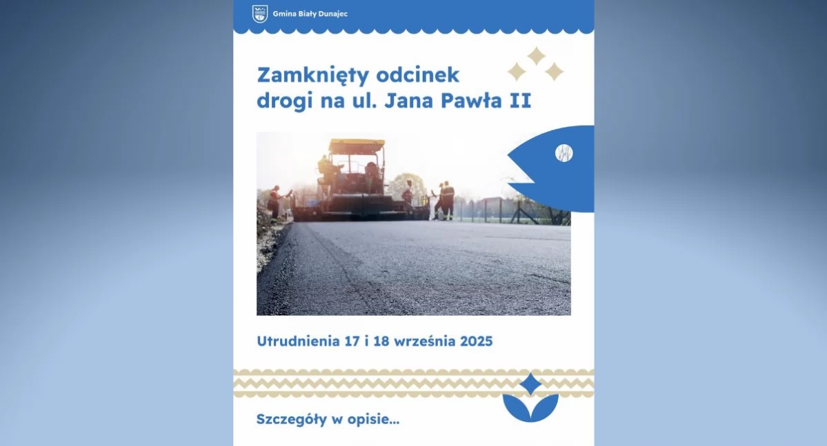 Drogi, Utrudnienia ruchu Białym Dunajcu Pawła - zdjęcie, fotografia