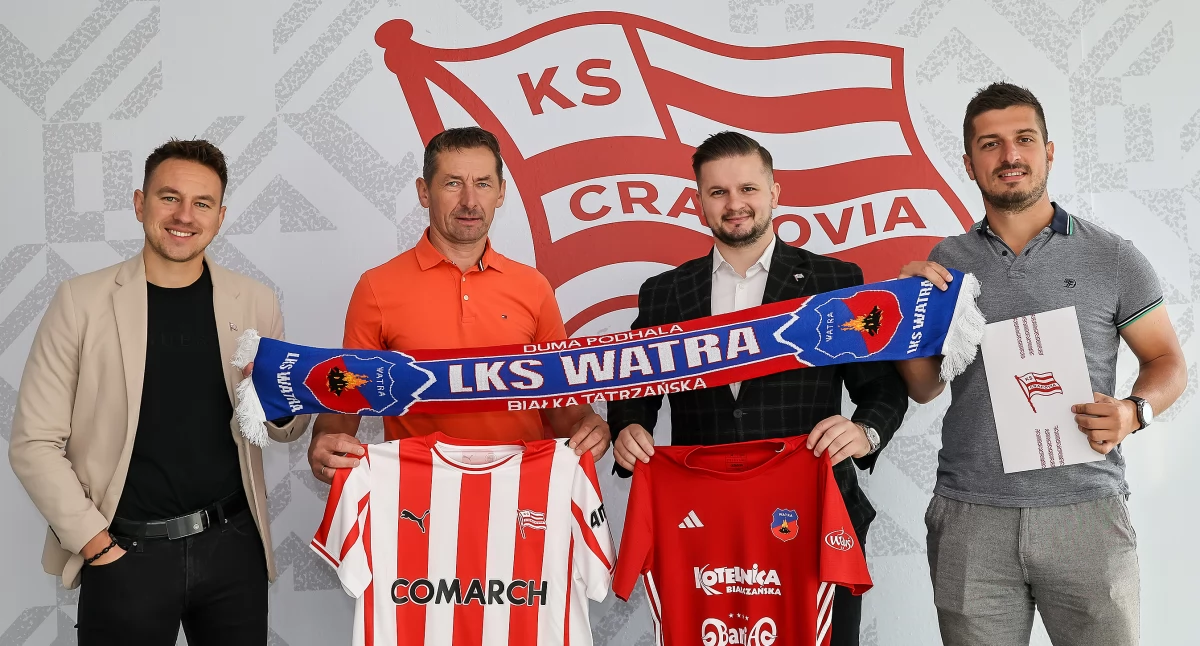 Piłka nożna, Watra Białka Tatrzańska nawiązuje współpracę Cracovią Kraków - zdjęcie, fotografia