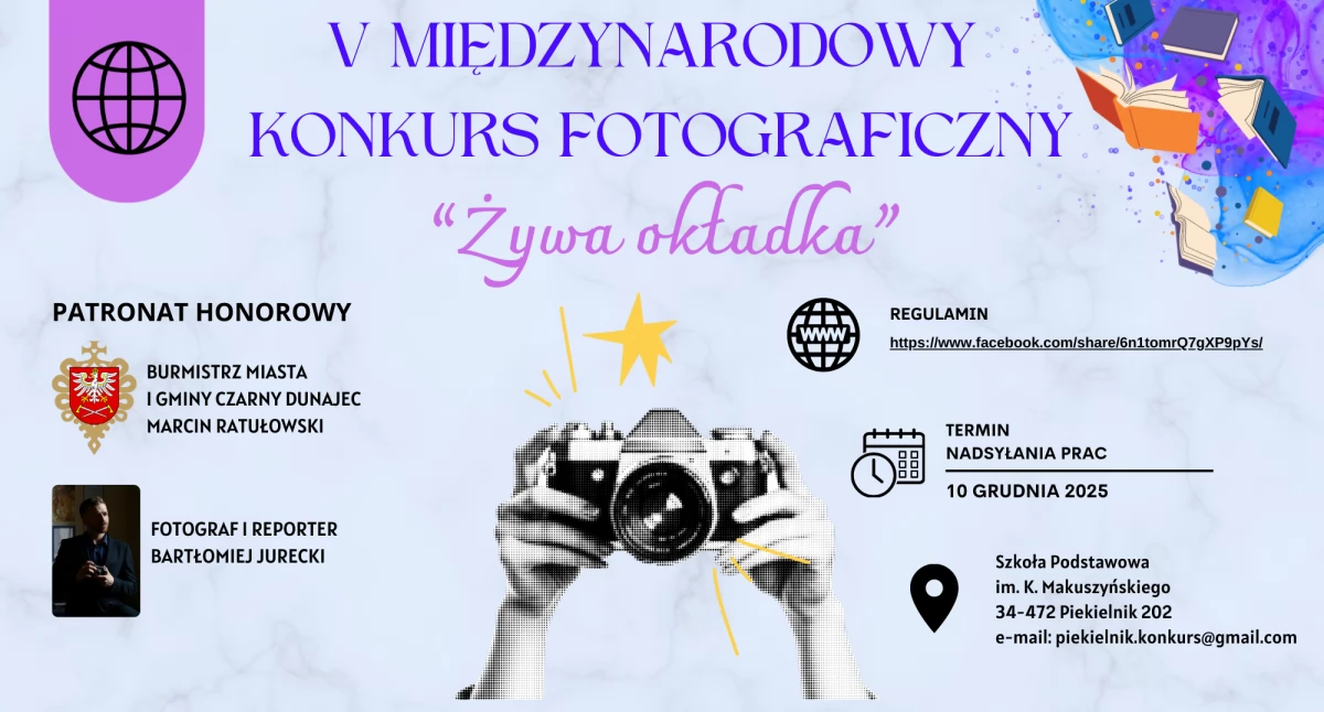 Konkursy, Międzynarodowy Konkurs Fotograficzny „Żywa Okładka” szansa młodych twórców - zdjęcie, fotografia