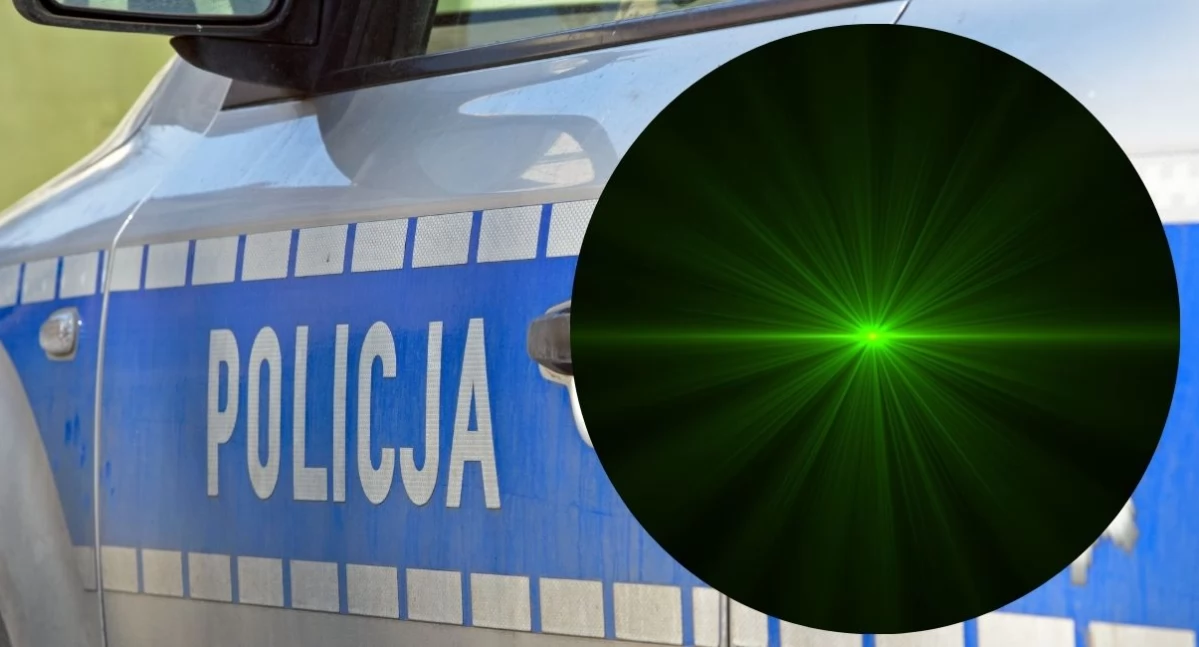 Informacje 112, Laser skierowany stronę samolotu podczas nocnych lotów szkoleniowych ustalony sprawca - zdjęcie, fotografia