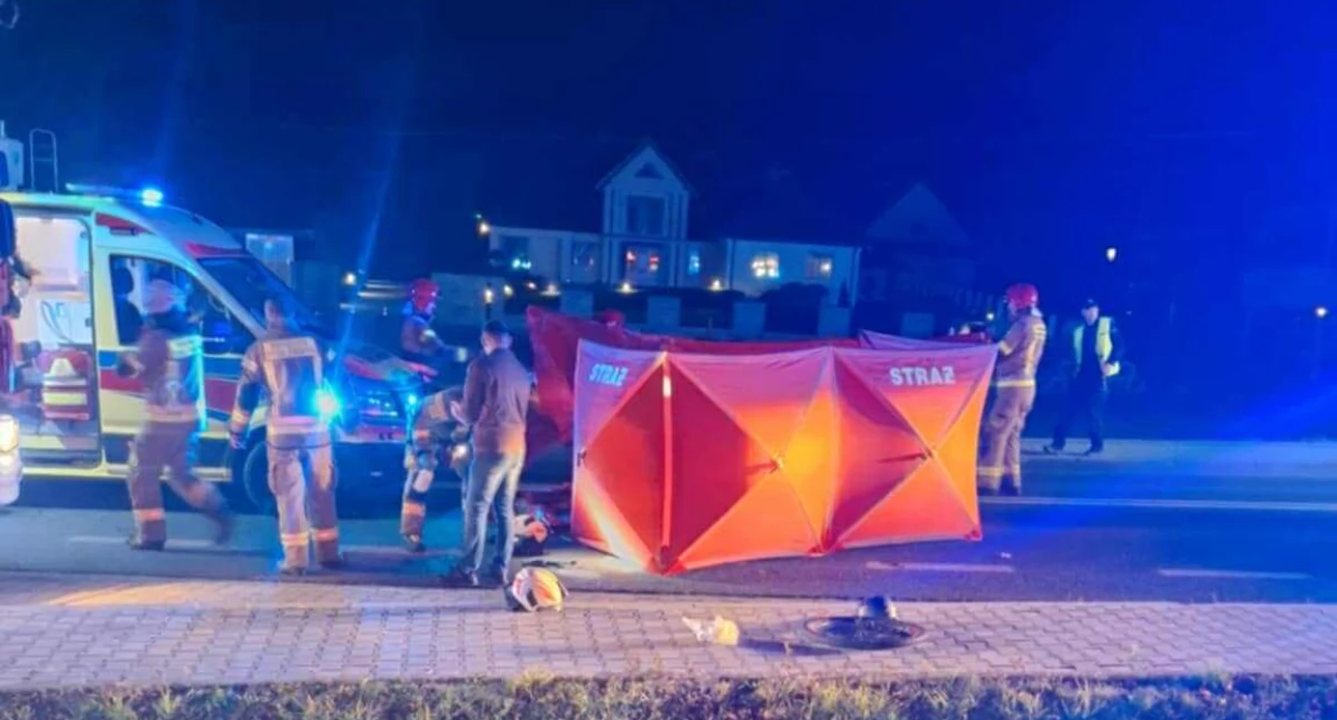 Wypadki, Tragedia Spytkowicach śmiertelne potrącenie nastoletniego rowerzysty - zdjęcie, fotografia
