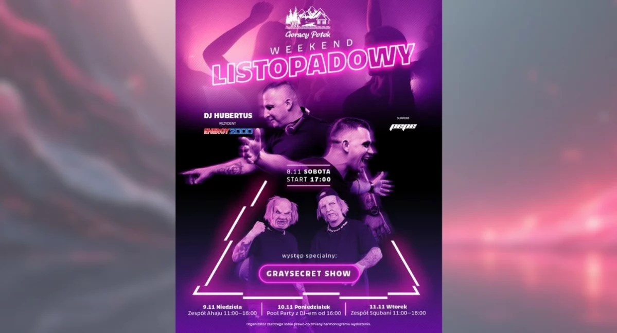 Polecamy, Gorące rytmy termalny chillout niezapomniany długi weekend Gorącym Potoku - zdjęcie, fotografia