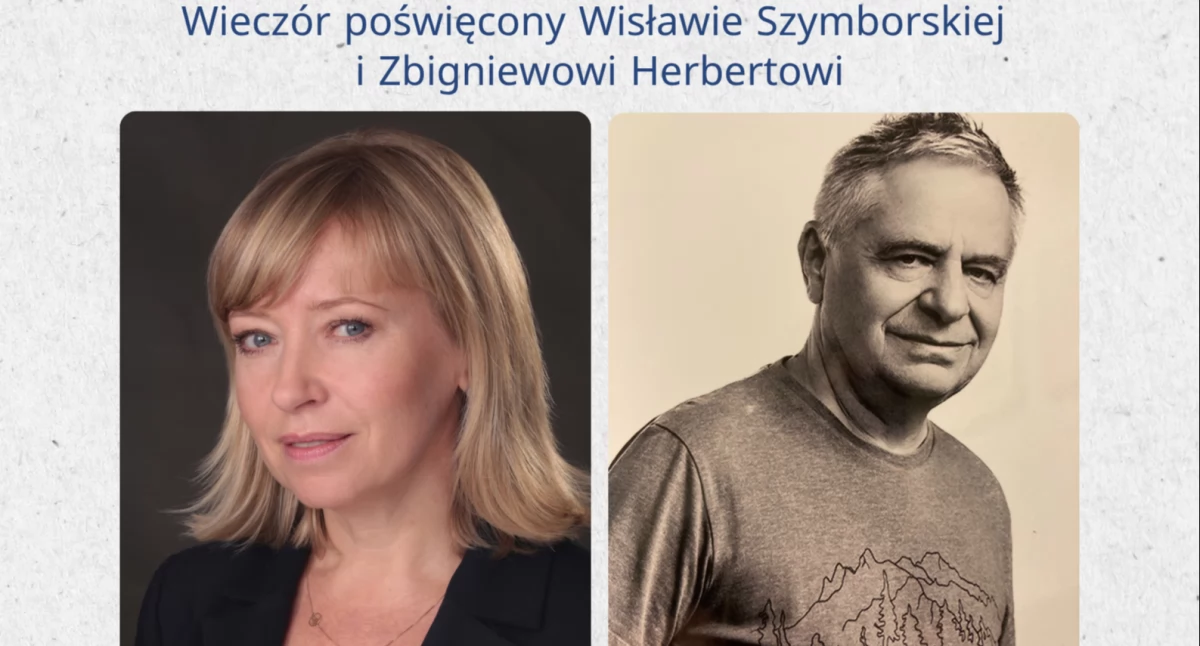 Spotkania, Historia pewnej znajomości” wieczór poezją Szymborskiej Herberta Zakopanem - zdjęcie, fotografia