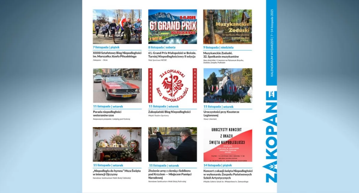 Imprezy , Narodowe Święto Niepodległości Zakopanem sport muzyka pamięć bohaterach - zdjęcie, fotografia