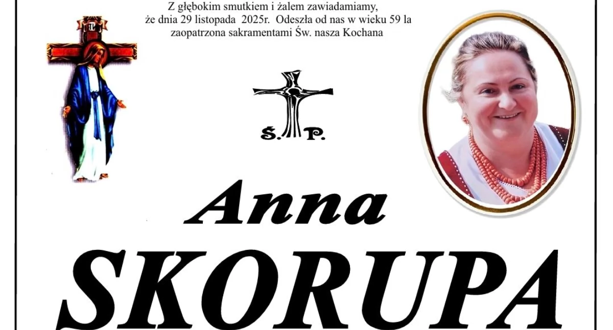 Odeszli, Zmarła Skorupa Podczerwonego żona byłego senatora - zdjęcie, fotografia