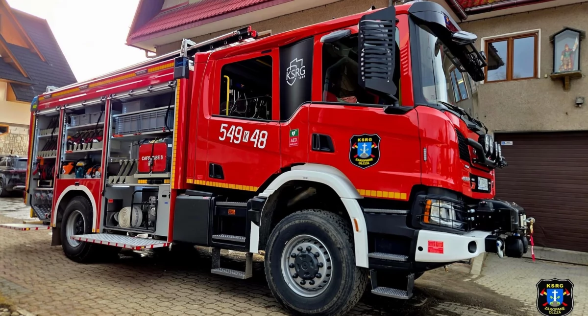 Informacje 112, Nowoczesny ciężki bojowy zasila Olcza Zakopanem - zdjęcie, fotografia