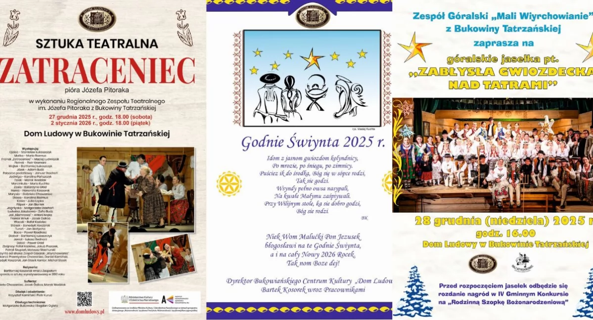 Folklor, Kolędy teatr jasełka Bukowinie Tatrzańskiej - zdjęcie, fotografia