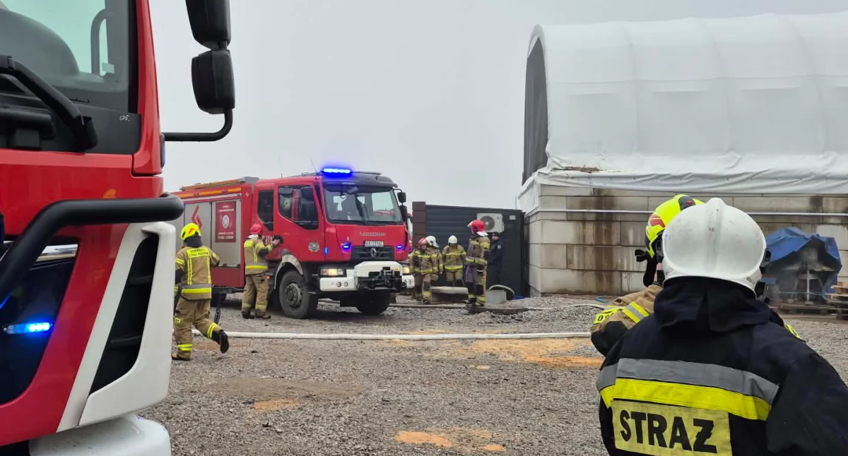 Pożary, Pożar stolarni Jabłonce - zdjęcie, fotografia