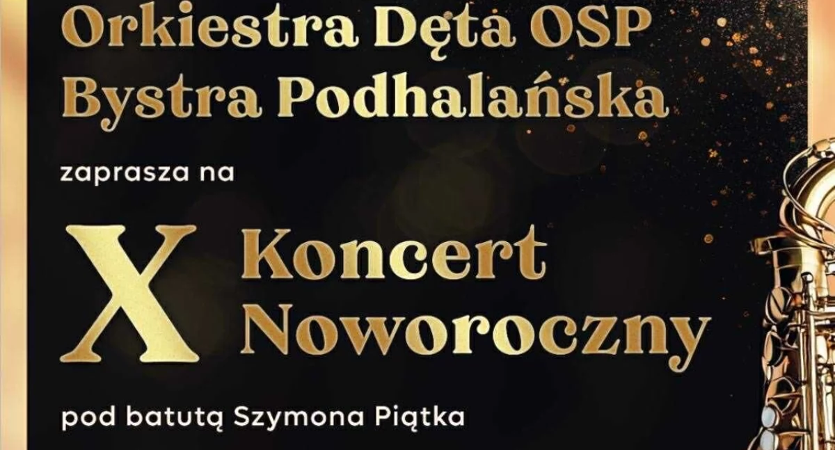 Koncerty, Koncert Noworoczny Orkiestry Dętej Bystra Podhalańska Białce Tatrzańskiej - zdjęcie, fotografia