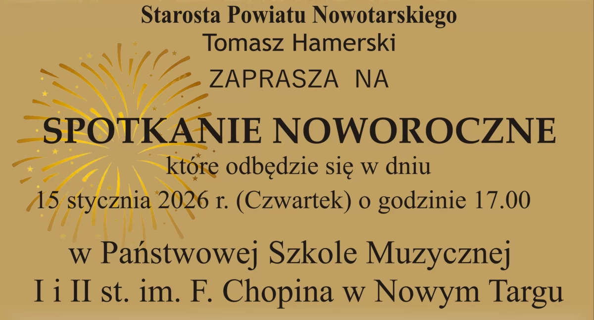 Spotkania, Spotkanie Noworoczne Starosty Nowotarskiego Nowym Targu - zdjęcie, fotografia