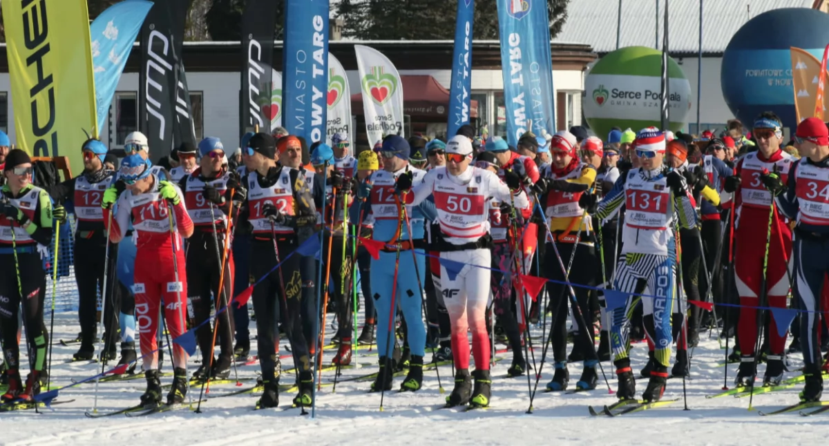 Biegi narciarskie, Udany Podhalański starcie blisko zawodników - zdjęcie, fotografia