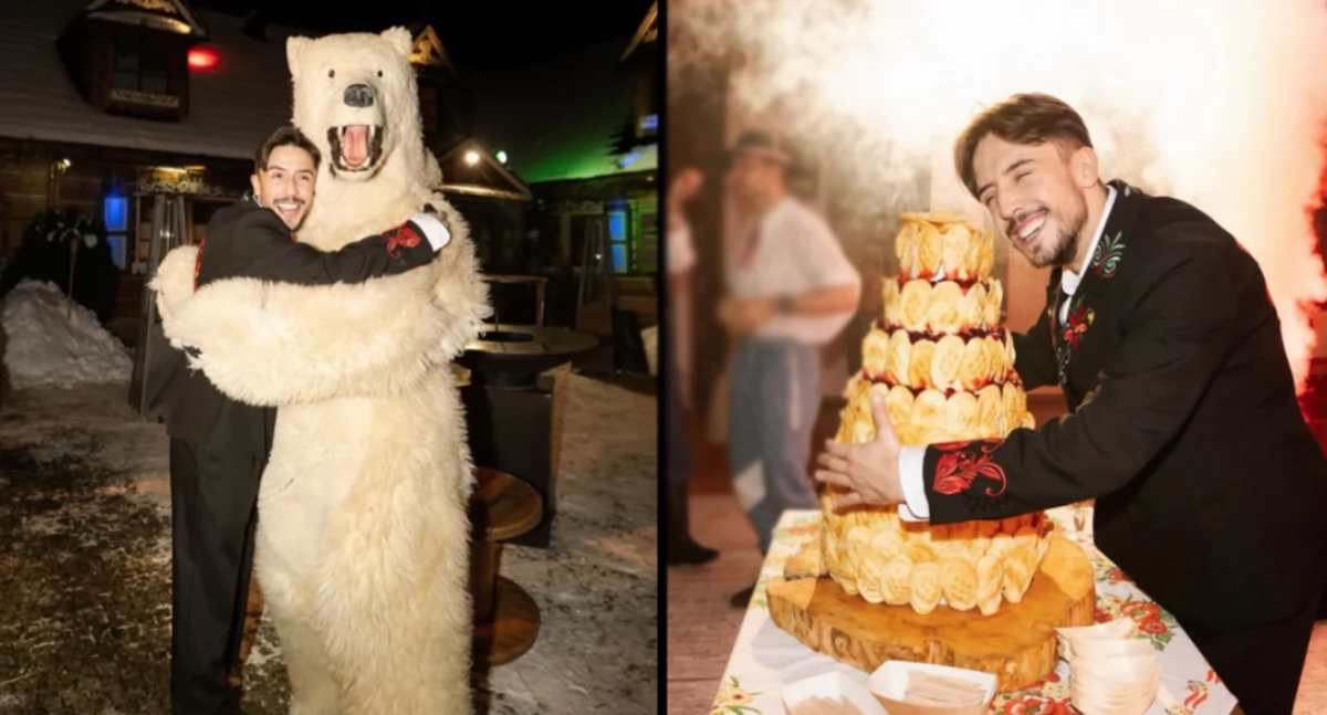 gwiazdy, Oscypkowy góralskie motywy zabawa stylu okazji urodzin Dawida Kwiatkowskiego - zdjęcie, fotografia