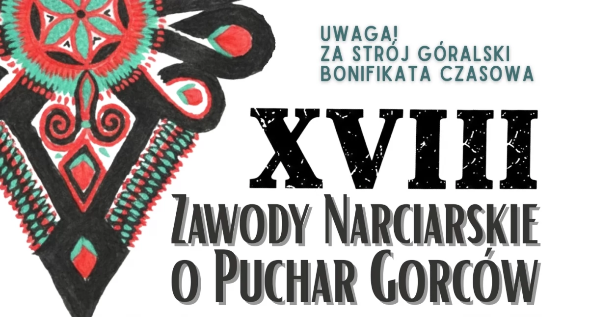 Narciarstwo zjazdowe, Sport tradycja stokach Czorsztyn zawody Puchar Gorców - zdjęcie, fotografia