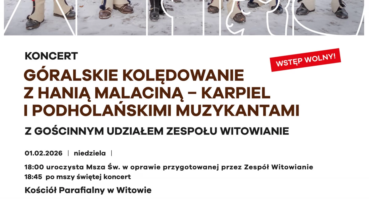 Koncerty, Tradycyjne kolędy pastorałki kościele Witowie - zdjęcie, fotografia