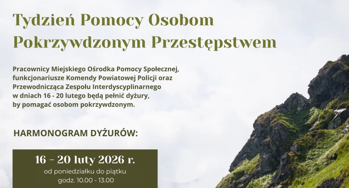 Informacje 112, Tydzień Pomocy Osobom Pokrzywdzonym Przestępstwem Zakopanem - zdjęcie, fotografia