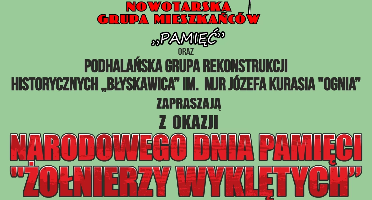 Historia i pamięć, Uroczystości Narodowego Pamięci Żołnierzy Wyklętych Nowym Targu - zdjęcie, fotografia