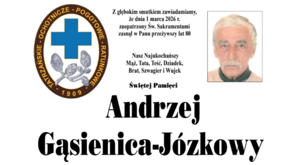 Odeszli, Zmarł Andrzej Gąsienica Józkowy zasłużony ratownik - zdjęcie, fotografia