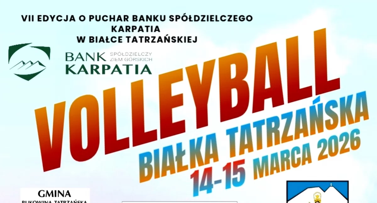 Piłka siatkowa, Turniej Piłki Siatkowej Drużyn Mieszanych Białce Tatrzańskiej marcu - zdjęcie, fotografia