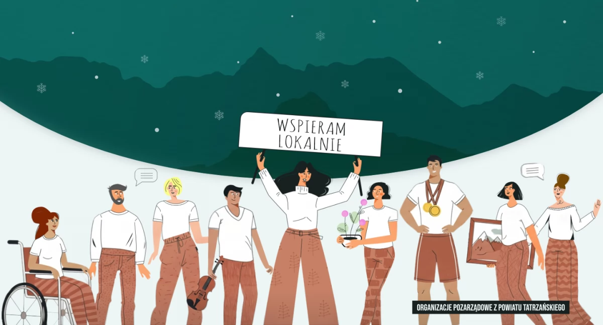 Finanse, #WspieramLokalnie organizacje powiatu tatrzańskiego zachęcają przekazania podatku - zdjęcie, fotografia